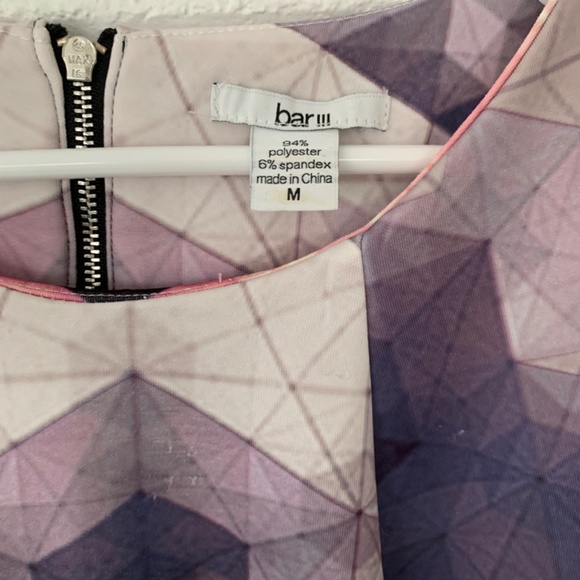 Bar II Geometric Purple Dress - Picture 5 of 5